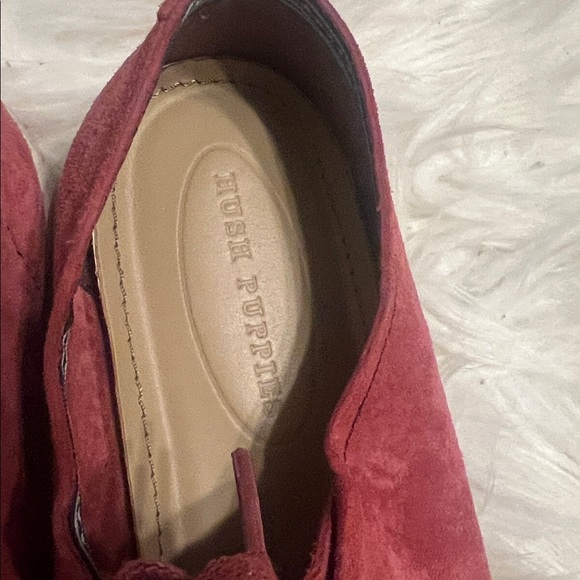 Hush Puppies Moyen Mauve Burgundy Suede Sneakers Women’s 9 Casual Classic Shoes - Picture 8 of 8